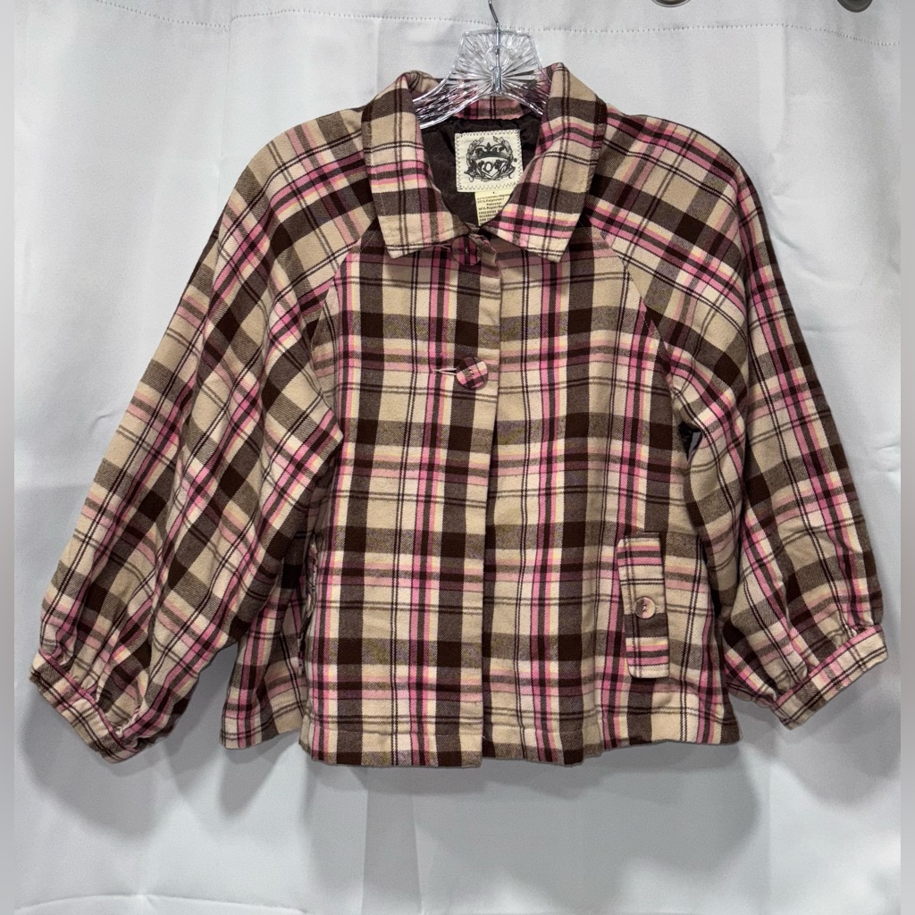 Nori Plaid Button-Up Jacket
